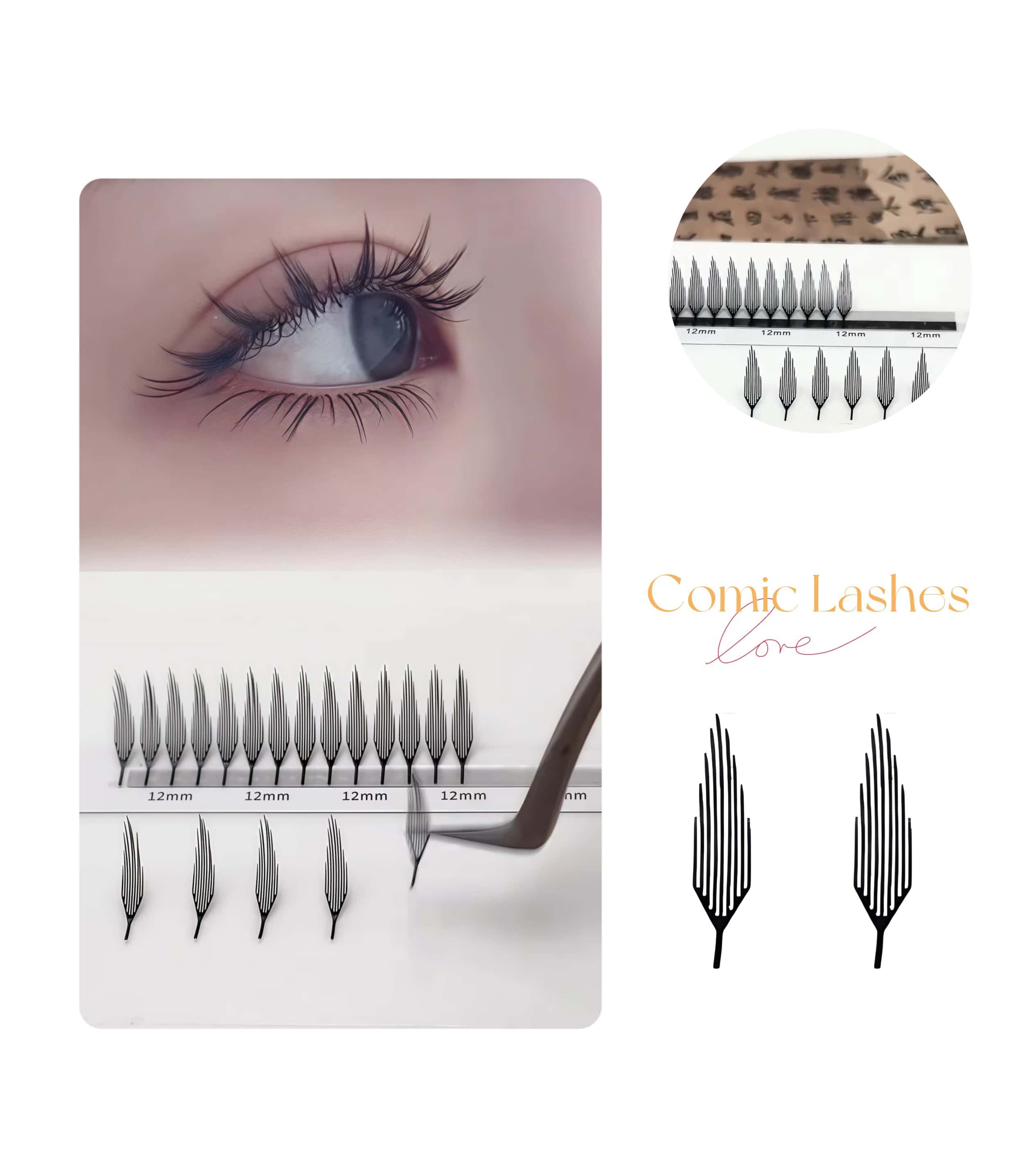 【美品】THE WHALE'S EYELASH Amazon.com: Veleasha False Eyelashes Wispy Faux Mink Lashes
