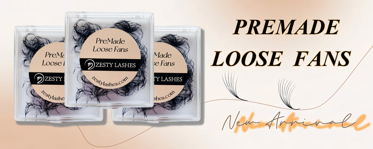 Handmade Loose Premade Fans Pointy Base(500 Fans)