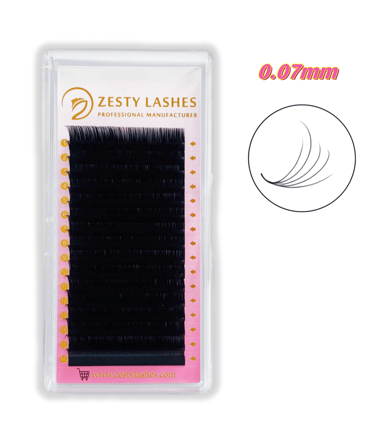 0.07mm Camellia Lashes (16 Lines)