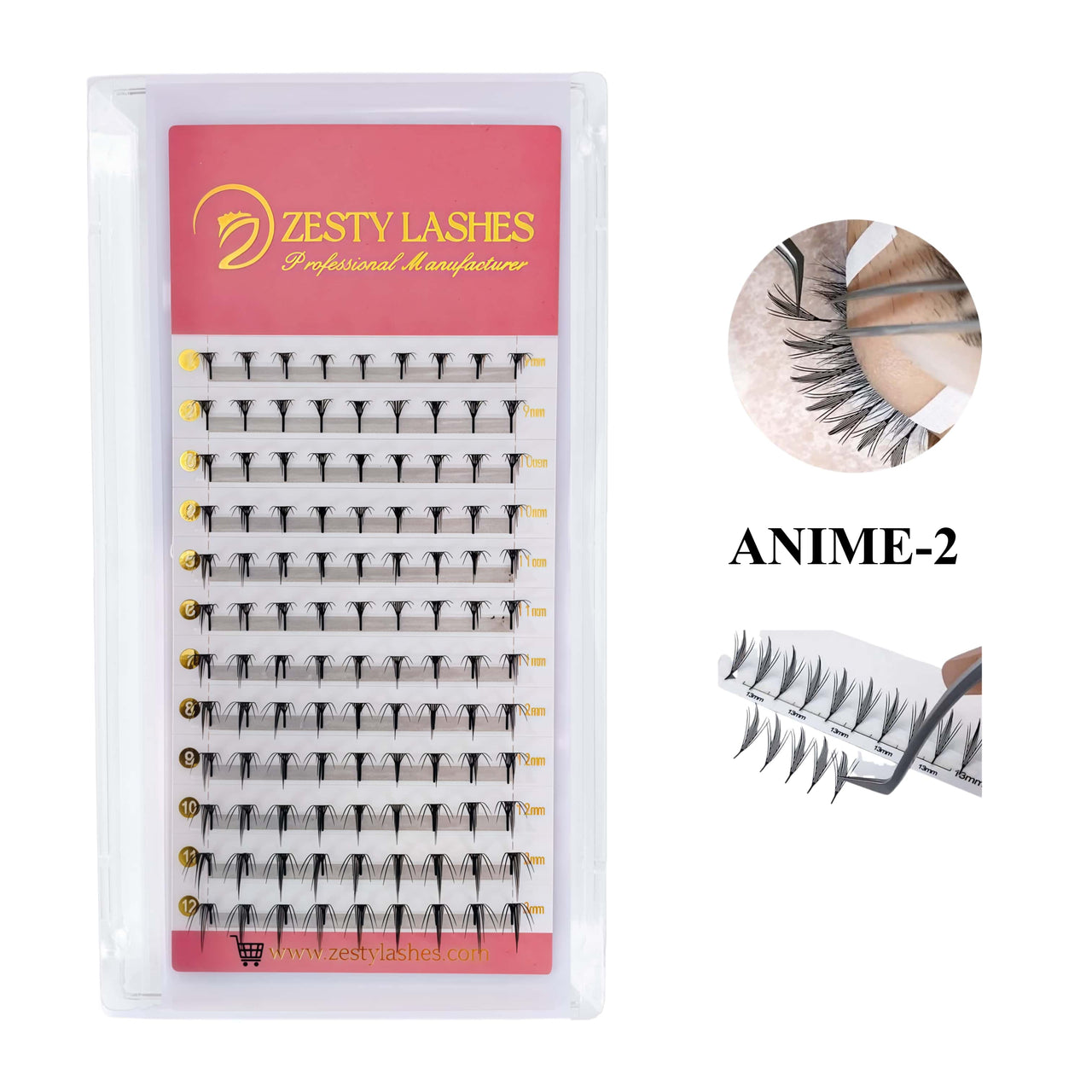 0.07MM Anime Lashes （12 Lines）-2