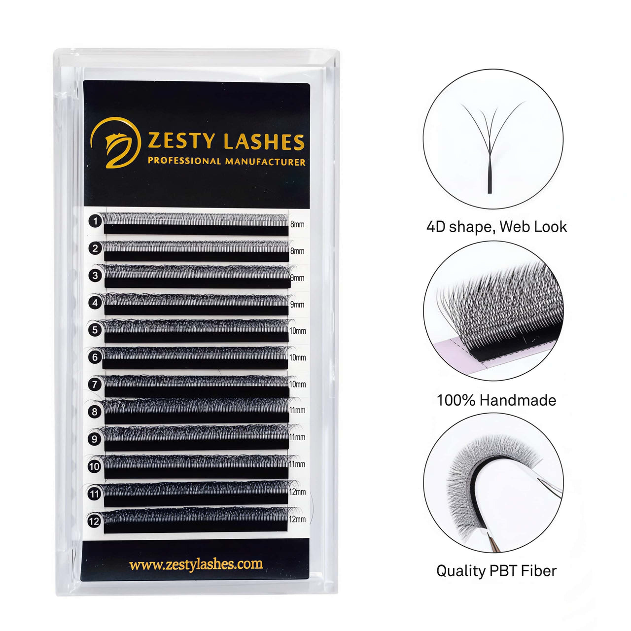 0.07mm 4D Lashes （12 Lines）