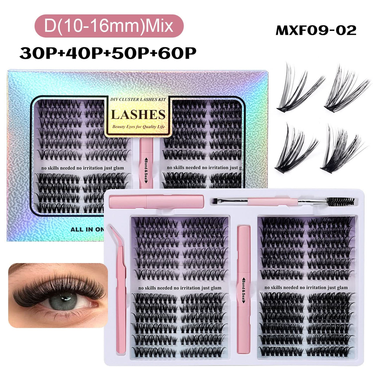 DIY MIX Lashes KIT MXF09