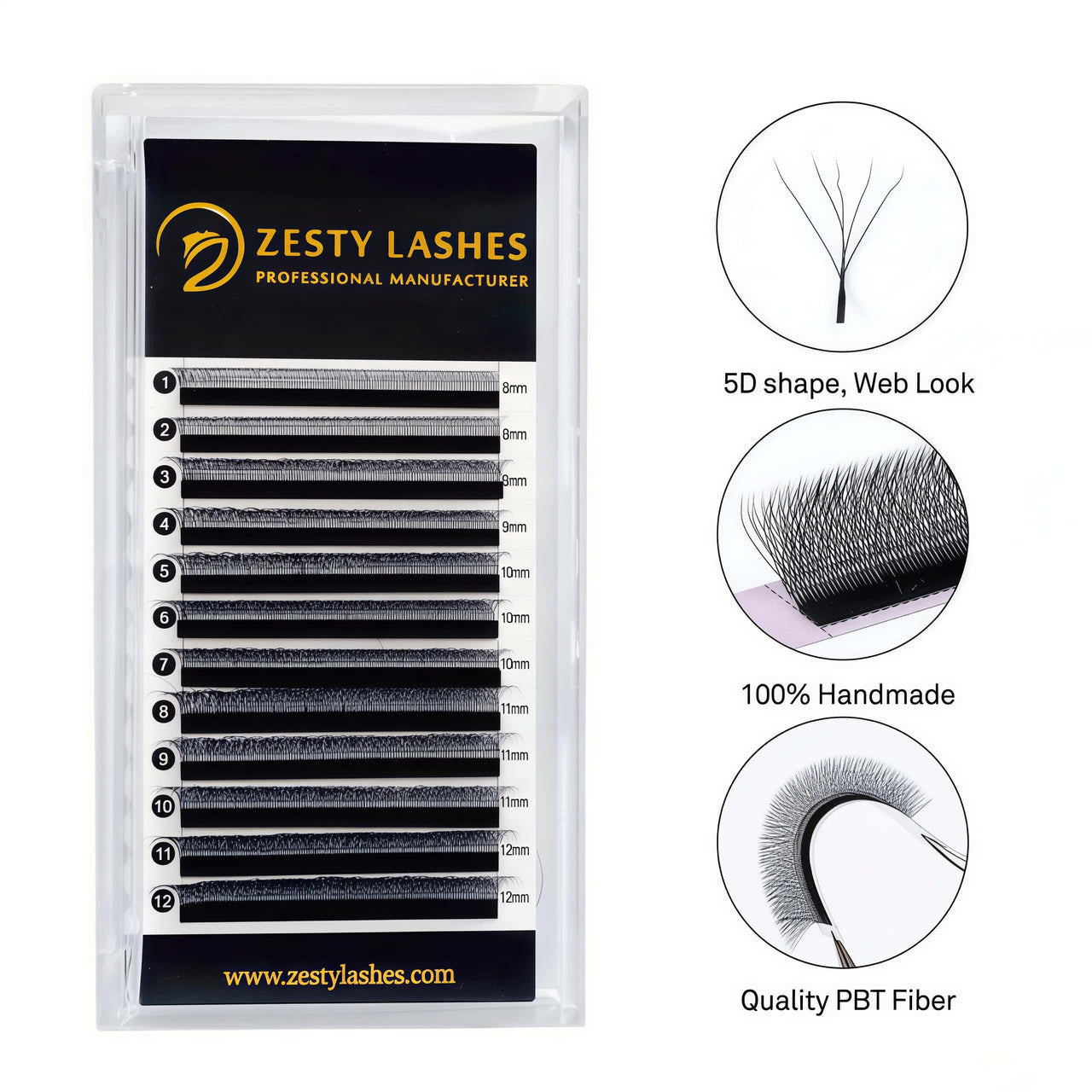 0.07mm 5D Lashes （12 Lines）