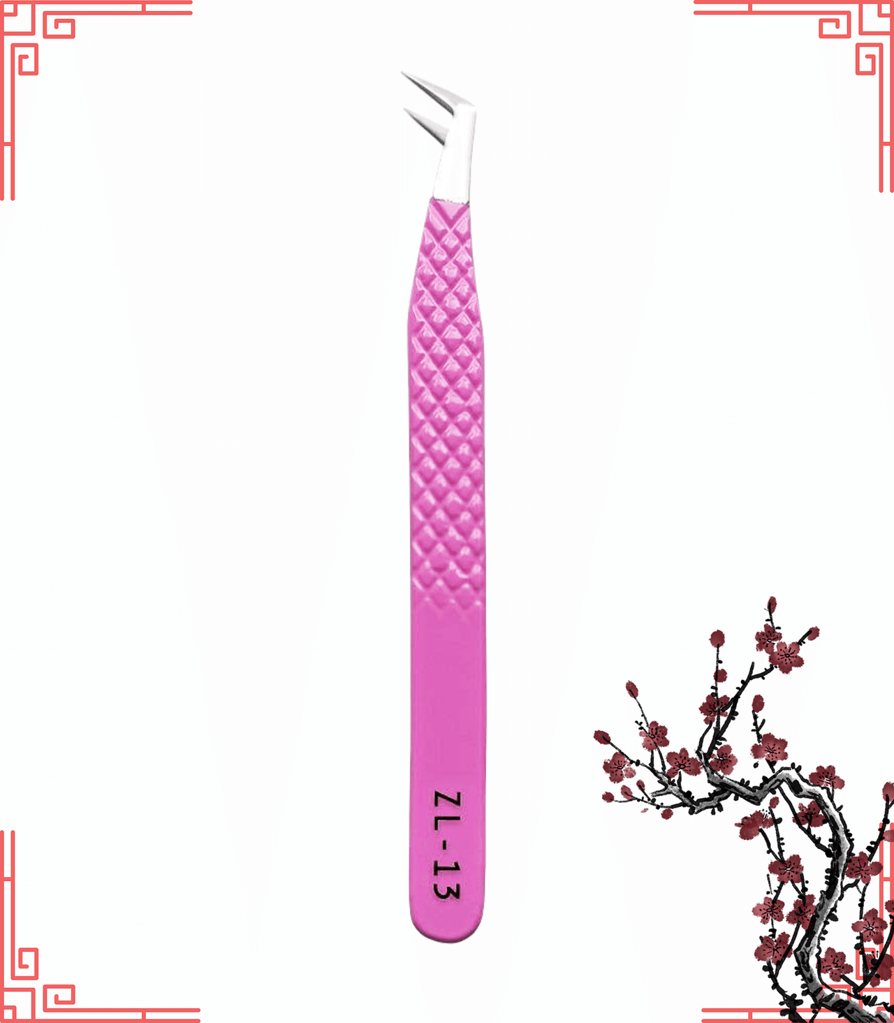 ZL-13 Pink Tweezers For Eyelash Extension