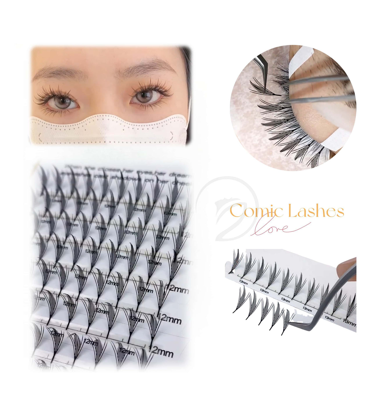 0.07MM Comic Lashes (12 Lines)-2