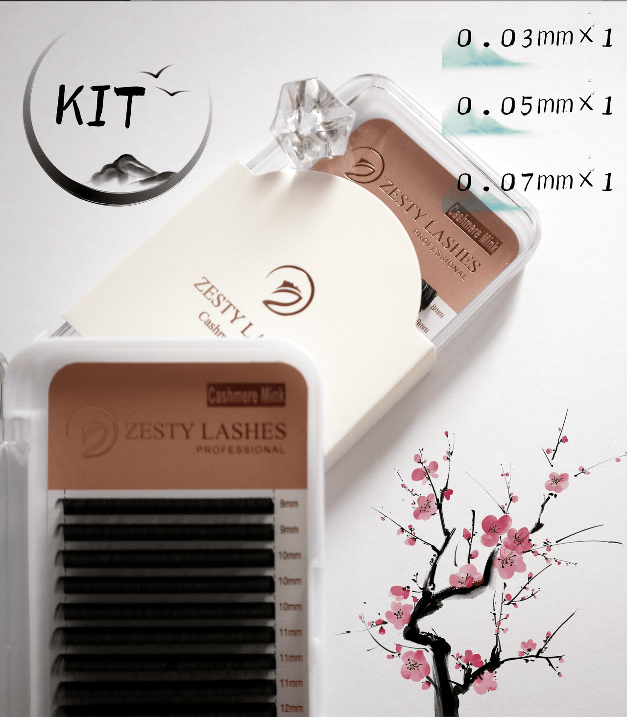 Cashmere Mink Lashes(KIT)(16Lines)