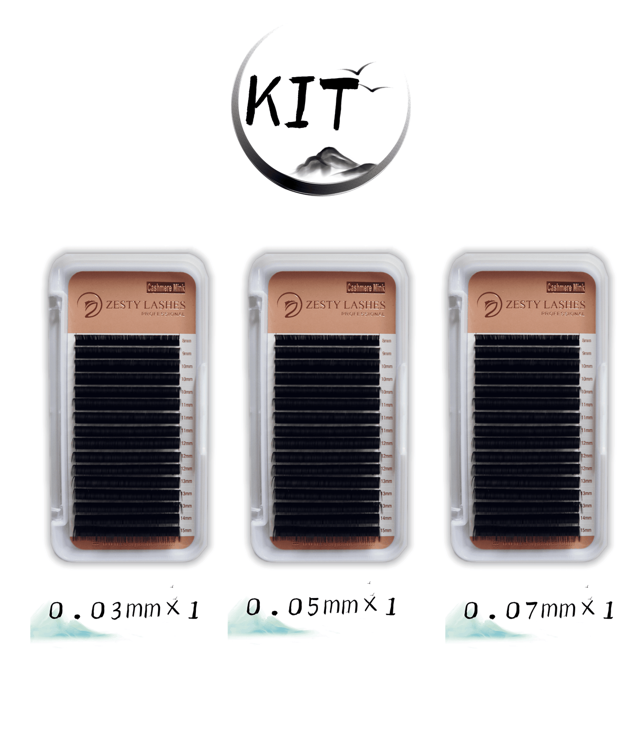 Cashmere Mink Lashes(KIT)(16Lines)