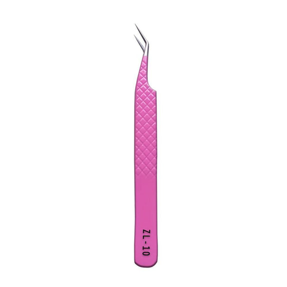 ZL-10 Pink Tweezers For Eyelash Extension