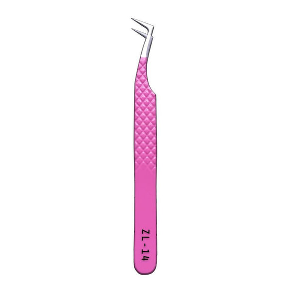 ZL-14 Pink Tweezers For Eyelash Extension